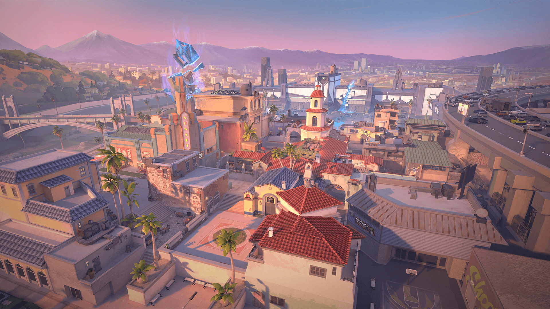 Sunset splash art